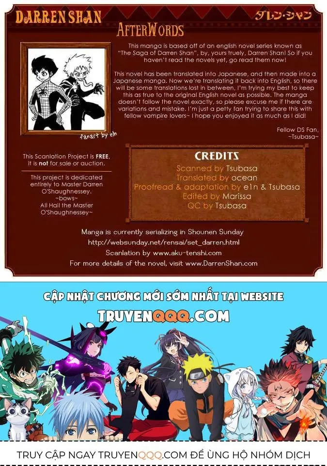 Darren Shan - Gánh Xiếc Quái Dị Chap 1 - Next Chap 2