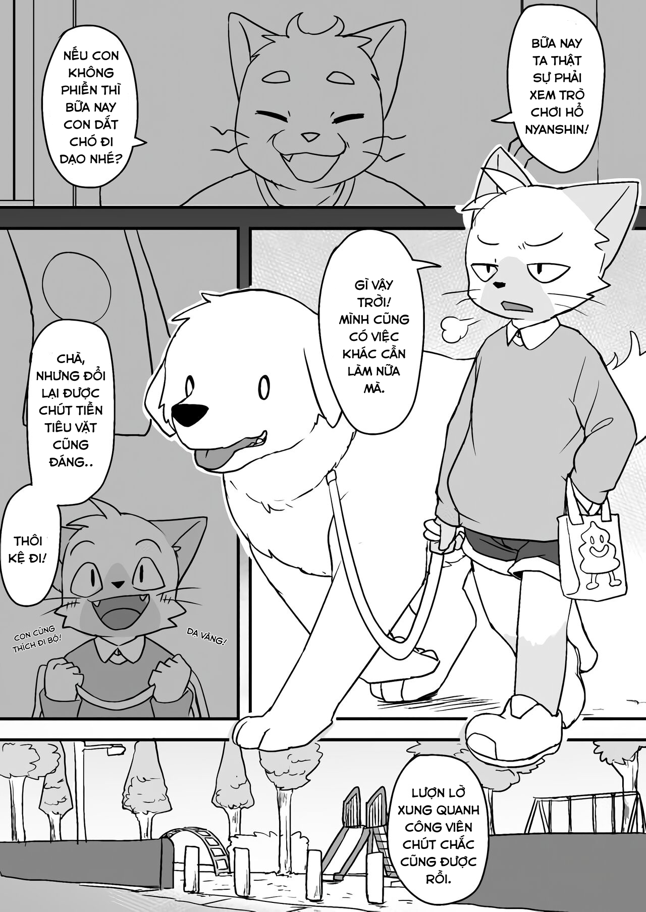 Dắt Mèo Đi Dạo Chap 1 - Next Chap 2