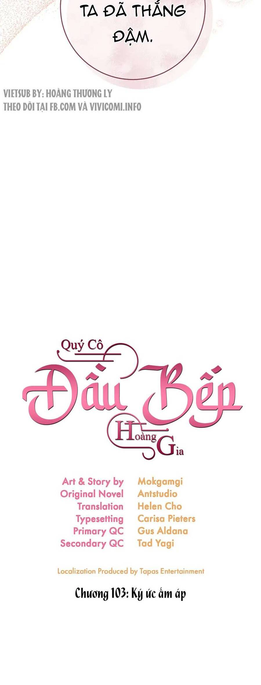 Đầu Bếp Hoàng Gia Chap 103 - Next Chap 104