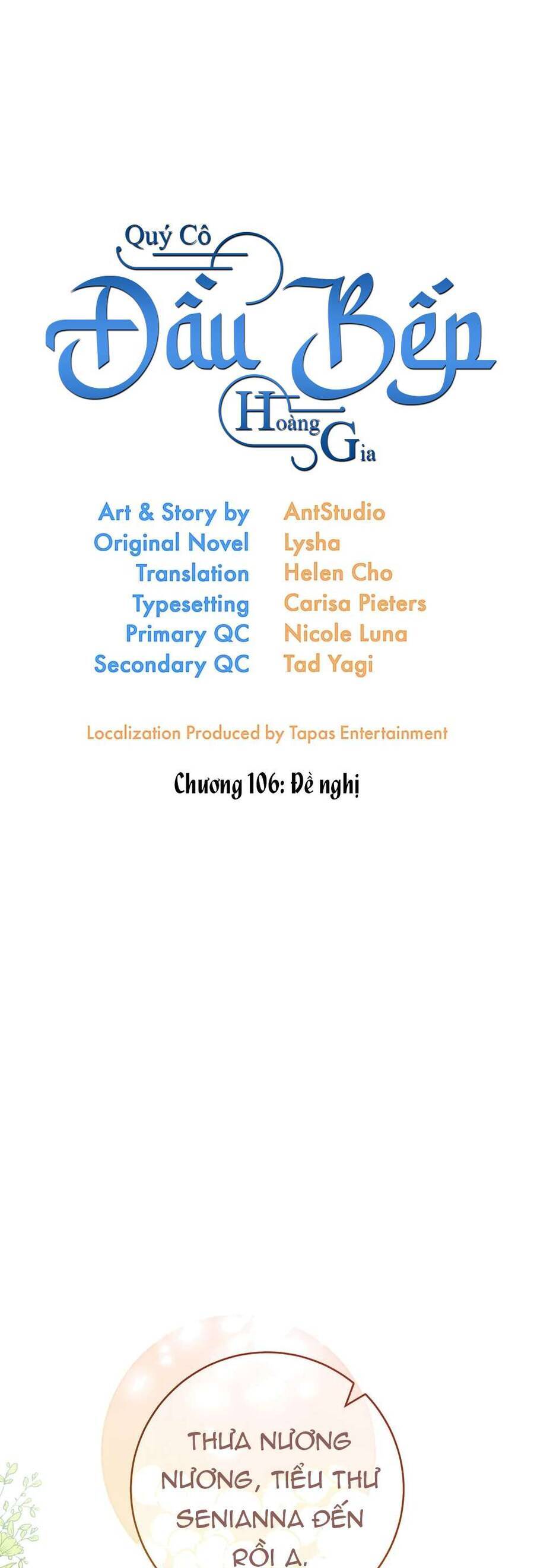 Đầu Bếp Hoàng Gia Chap 106 - Next Chap 107