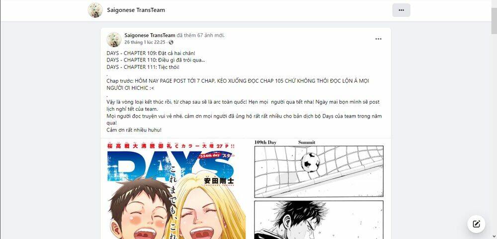 Days Chap 108 - Next Chap 109