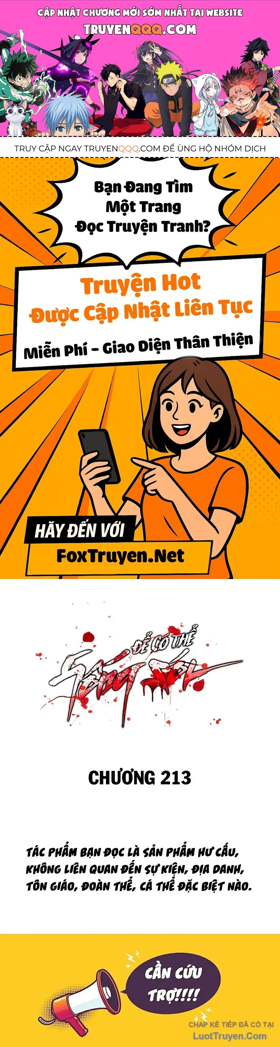 Để Có Thể Sống Sót Chap 213 - Next Chap 214