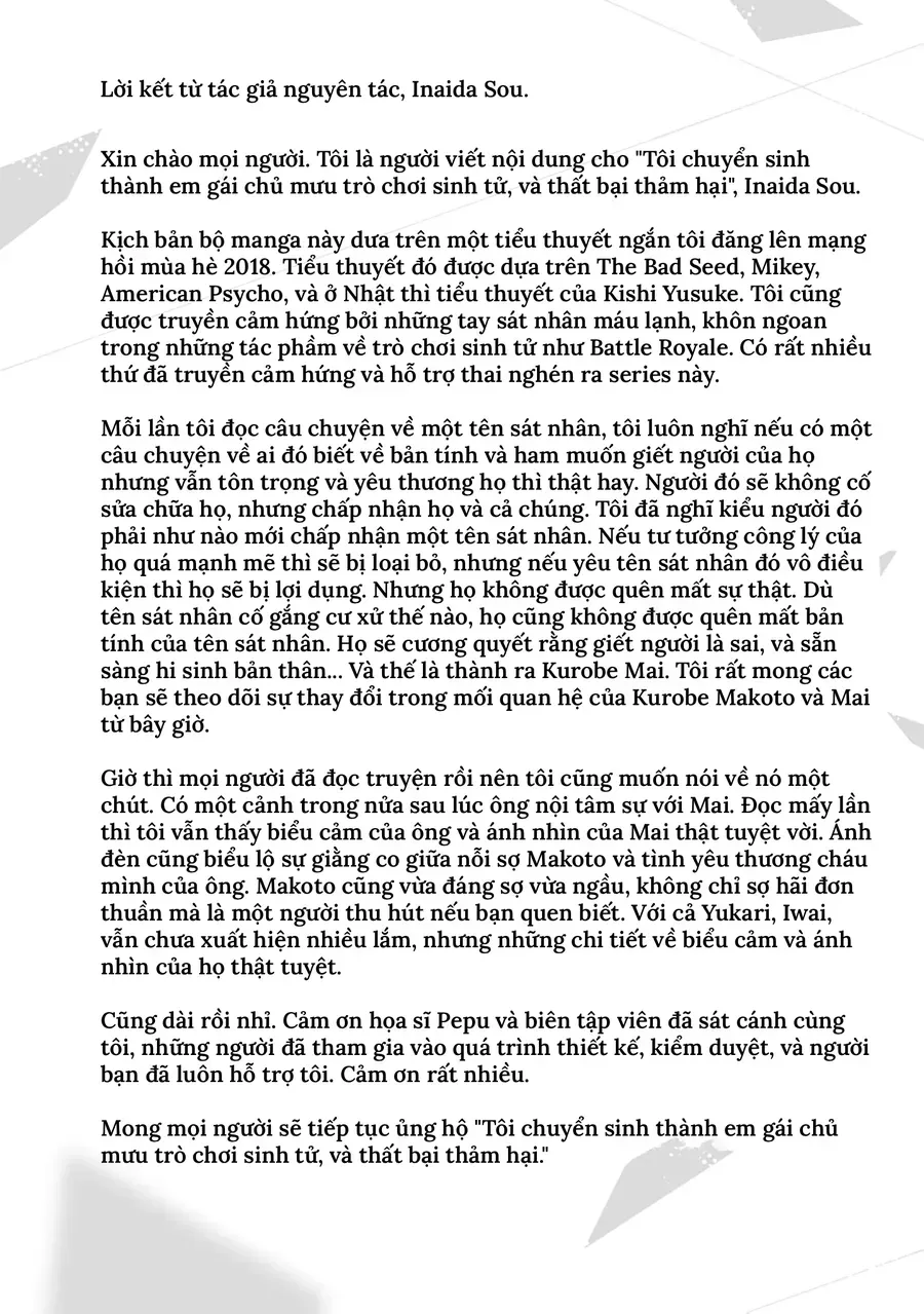 Death Game Manga No Kuromaku Satsujinki No Imouto Ni Tensei Shite Shippai Shita Chap 4 - Next Chap 5