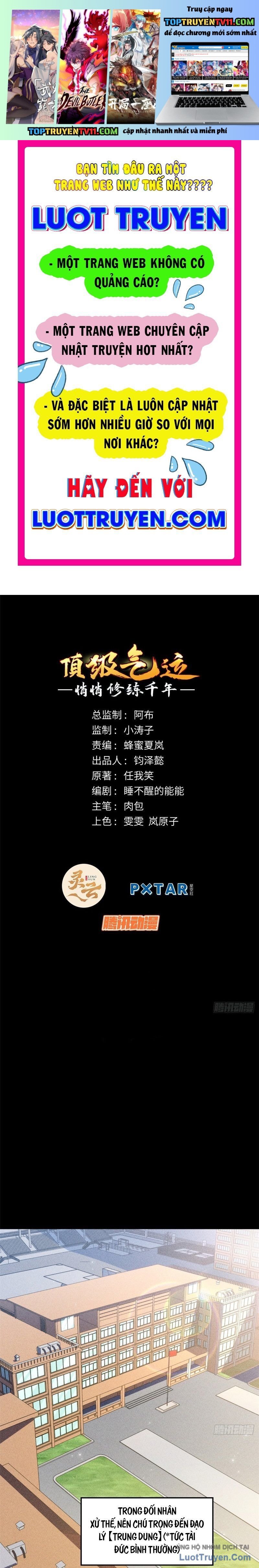 Đỉnh Cấp Khí Vận Lặng Lẽ Tu Luyện Ngàn Năm Chap 279 - Next Chap 280