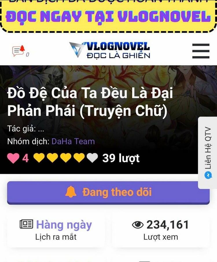 Đồ Đệ Của Ta Đều Là Đại Phản Phái Chap 169 - Next Chap 170