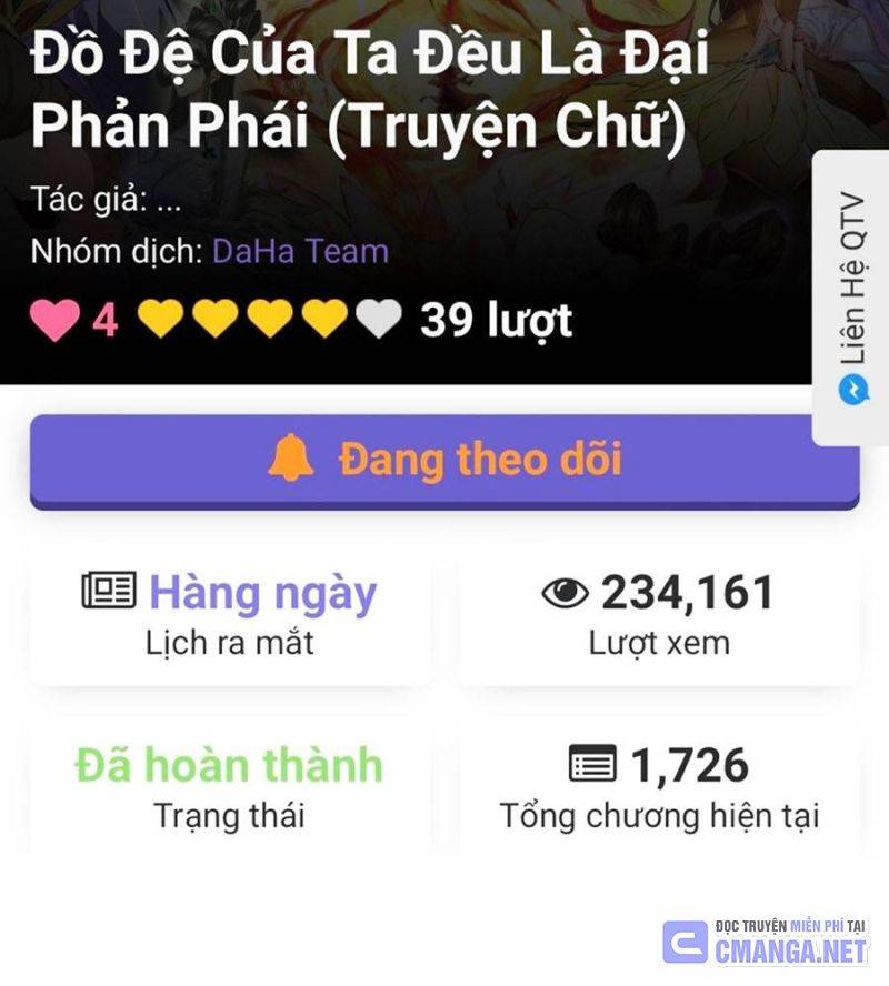 Đồ Đệ Của Ta Đều Là Đại Phản Phái Chap 263 - Next Chap 264