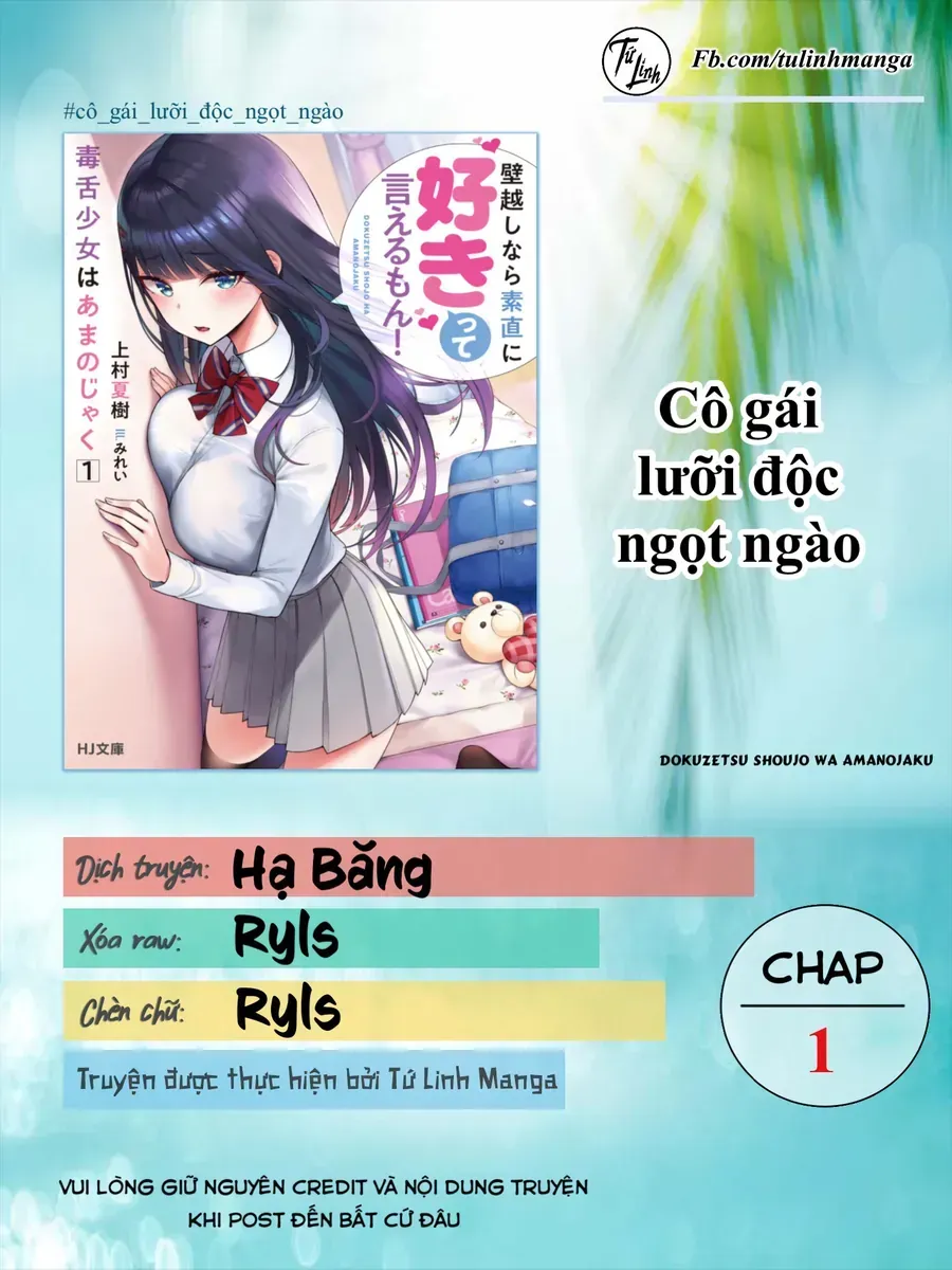 Dokuzetsu Shoujo Wa Amanojaku ~Kabegoshi Nara Sunao Ni Sukitte Ierumon!~ Chap 1 - Next Chap 2