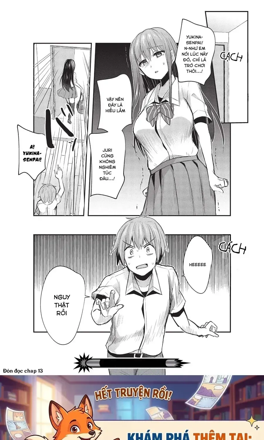 Dokuzetsu Shoujo Wa Amanojaku ~Kabegoshi Nara Sunao Ni Sukitte Ierumon!~ Chap 12 - Next Chap 13
