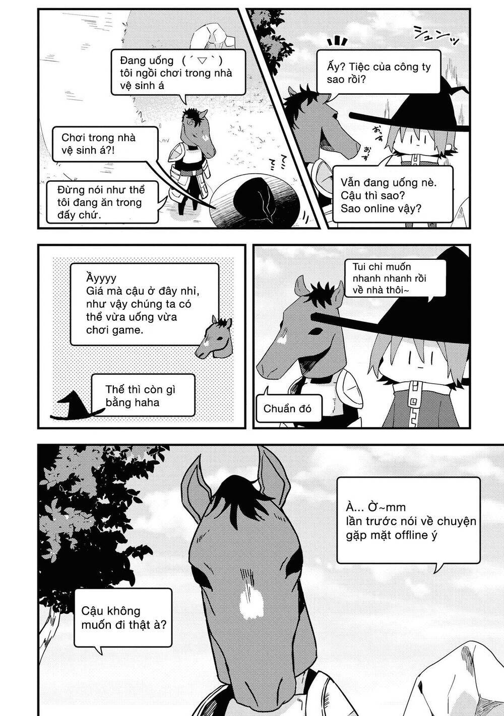 Đồng Đội Game Online, Té Là Ngài Sếp Khó Tính Chap 5 - Next Chap 6