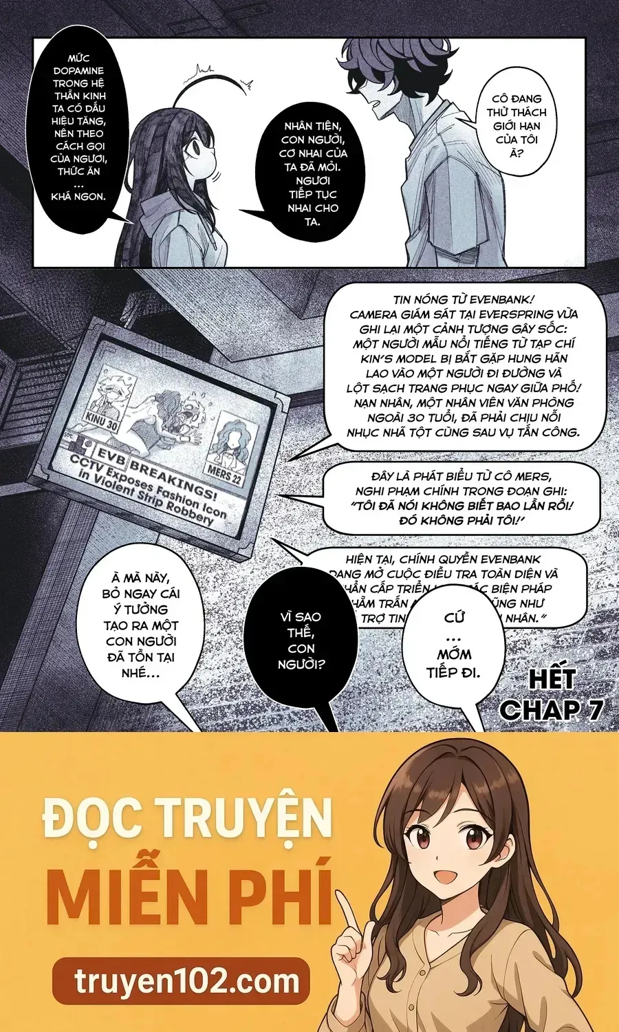 Đồng Nghiệp Tôi Là Một Quái Vật Tà Dị! Chap 7 - Next Chap 8