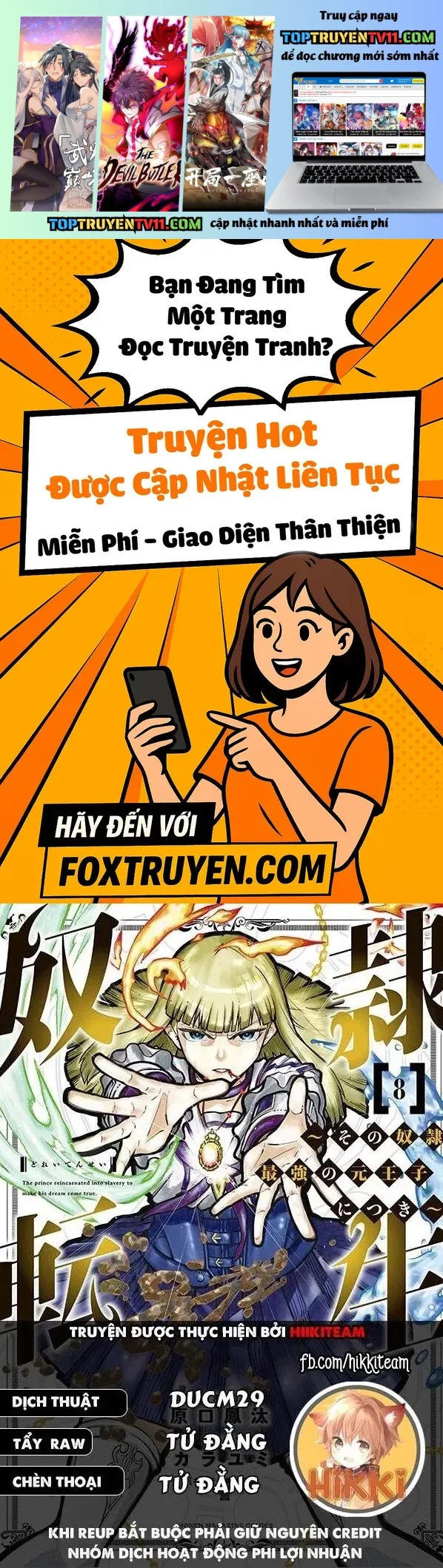 Dorei Tensei: Sono Dorei, Saikyou No Moto Ouji Ni Tsuki Chap 101 - Next Chap 102