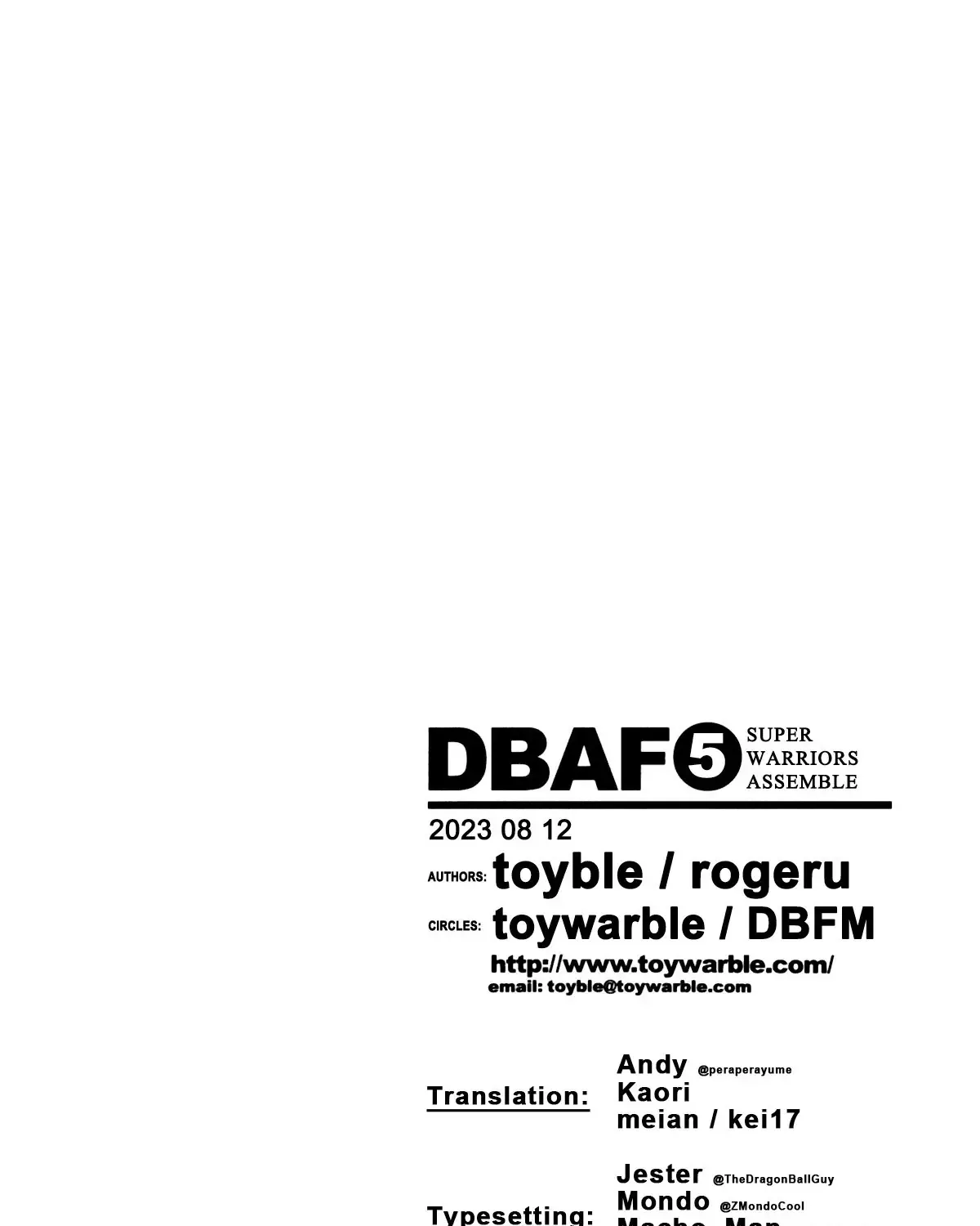 Dragon Ball Af Chap 5 - Next Chap 6