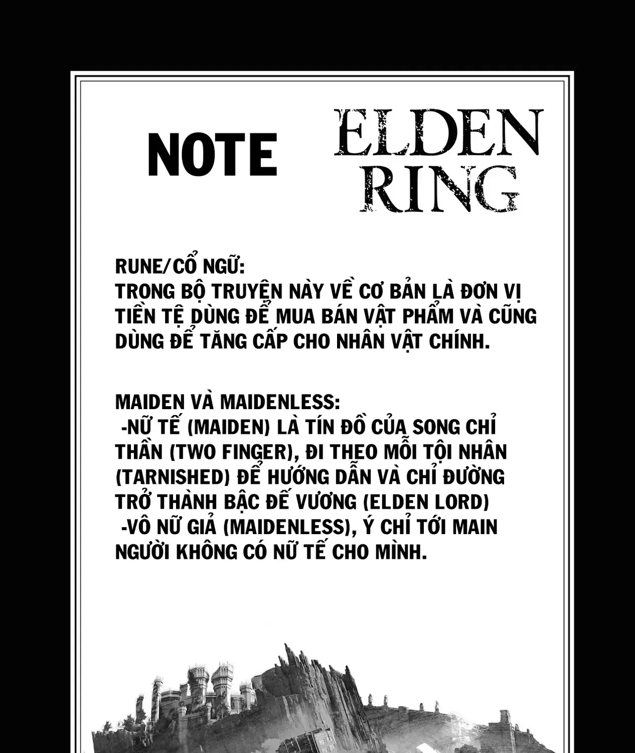 Elden Ring: Con Đường Tới Hoàng Kim Thụ Chap 2 - Next Chap 3