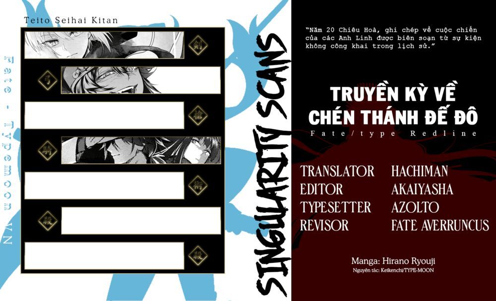 Fate/Type Redline - Truyền Kỳ Về Chén Thánh Đế Đô Chap 8.1 - Next Chap 9.1