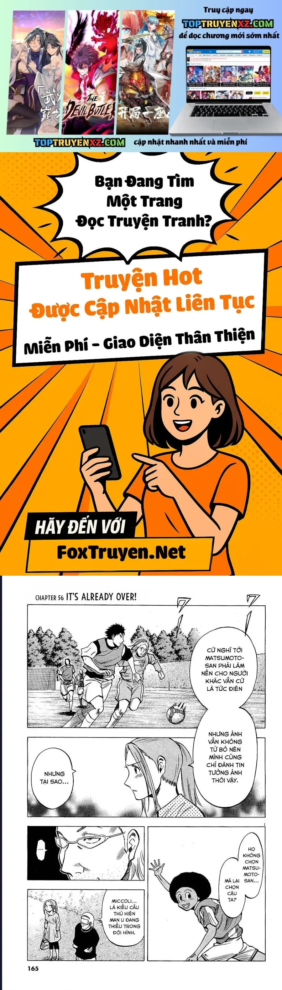 Gã Cầu Thủ Lạc Lối Chap 56 - Next Chap 57