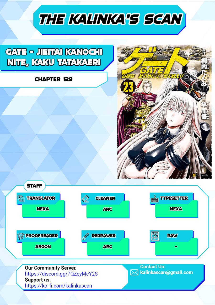 Gate - Jietai Kare No Chi Nite, Kaku Tatakeri Chap 129 - Next Chap 130