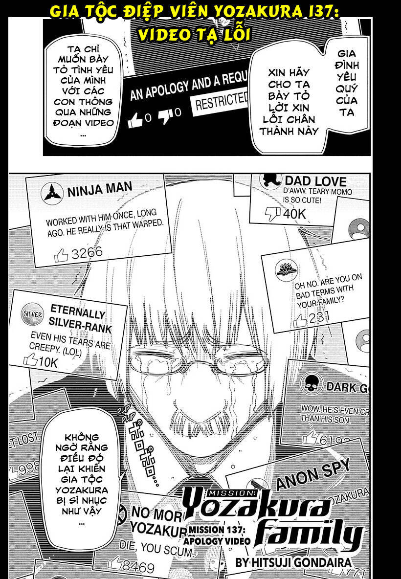 Gia Tộc Điệp Viên Yozakura Chap 137 - Next Chap 138