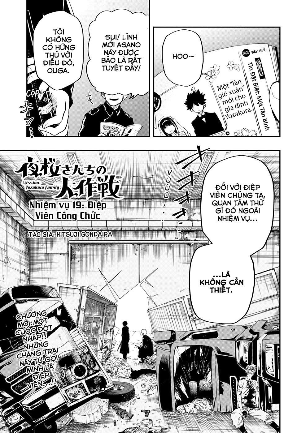 Gia Tộc Điệp Viên Yozakura Chap 19 - Next Chap 20