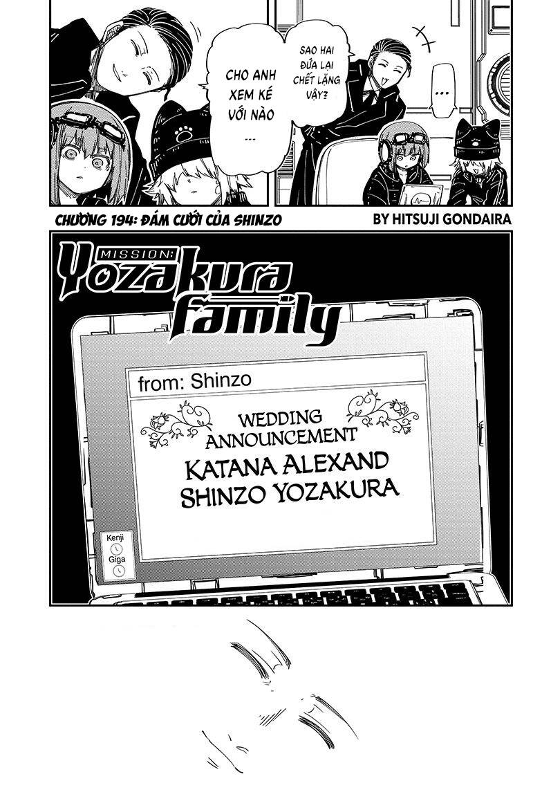 Gia Tộc Điệp Viên Yozakura Chap 194 - Next Chap 195