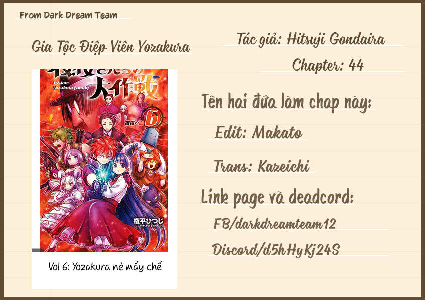 Gia Tộc Điệp Viên Yozakura Chap 44 - Next Chap 45