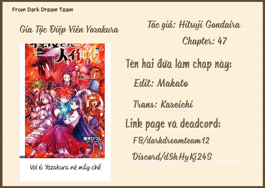 Gia Tộc Điệp Viên Yozakura Chap 47 - Next Chap 48