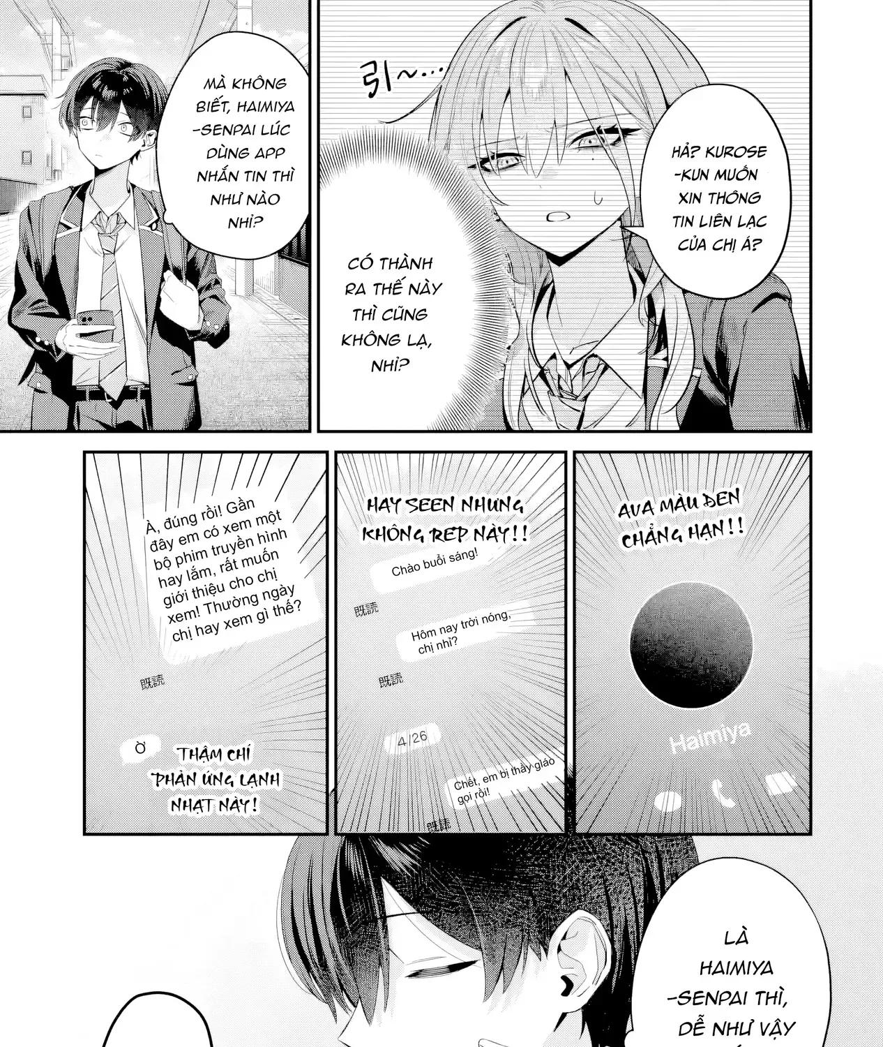 Haimiya-Senpai Vừa Đáng Sợ Lại Vừa Đáng Yêu! Chap 7 - Next Chap 8