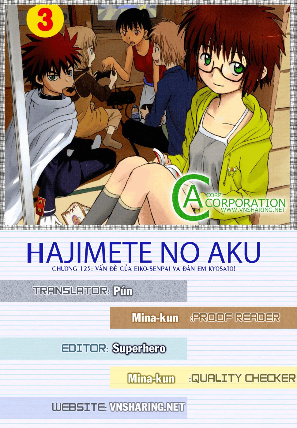 Hajimete No Aku Chap 125 - Next Chap 126