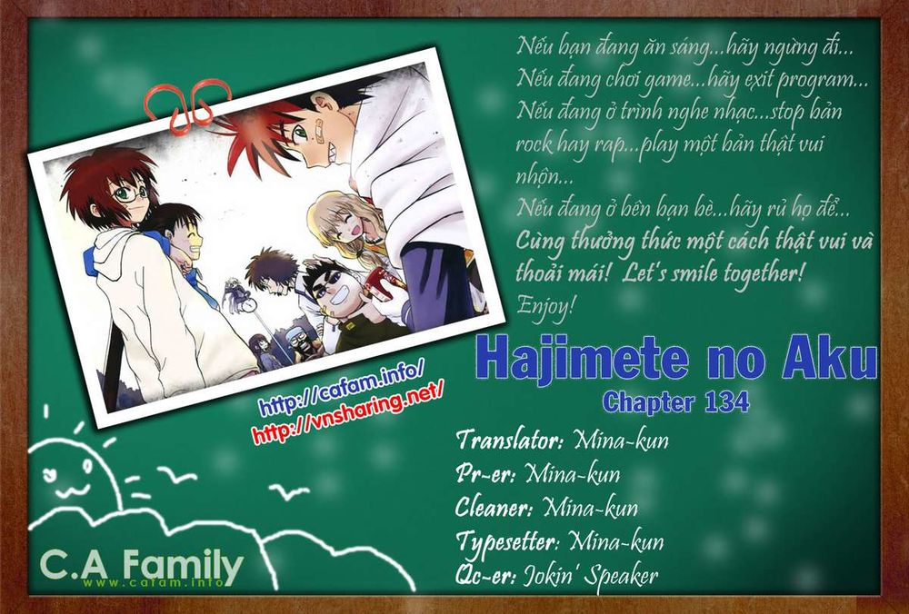 Hajimete No Aku Chap 134 - Next Chap 135