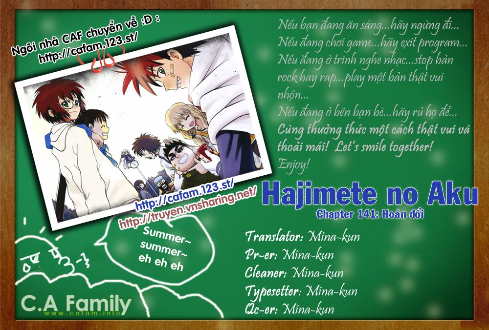 Hajimete No Aku Chap 141 - Next Chap 142