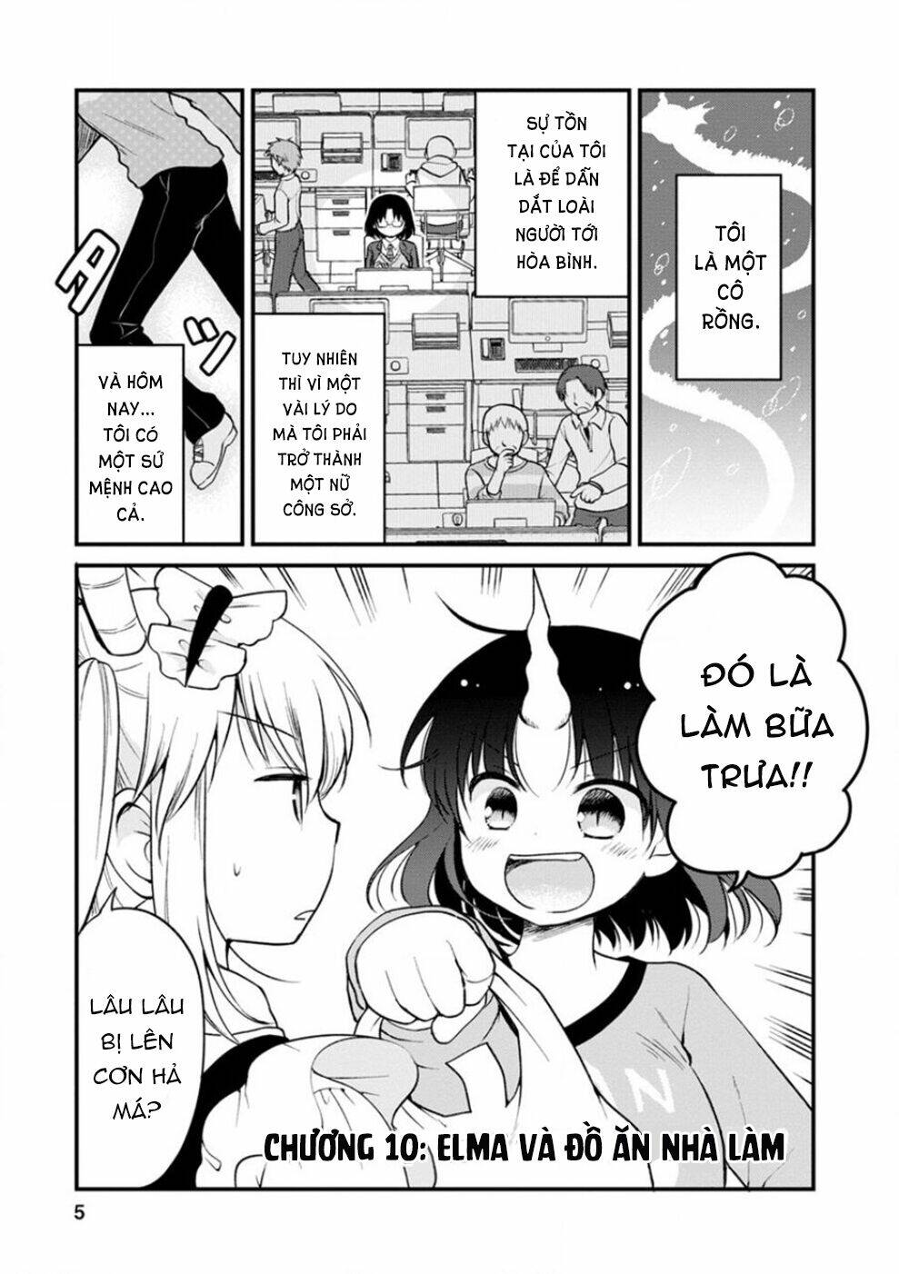 Hầu Gái Rồng Nhà Kobayashi: Nhật Ký Công Sở Của Elma Chap 10 - Next Chap 11