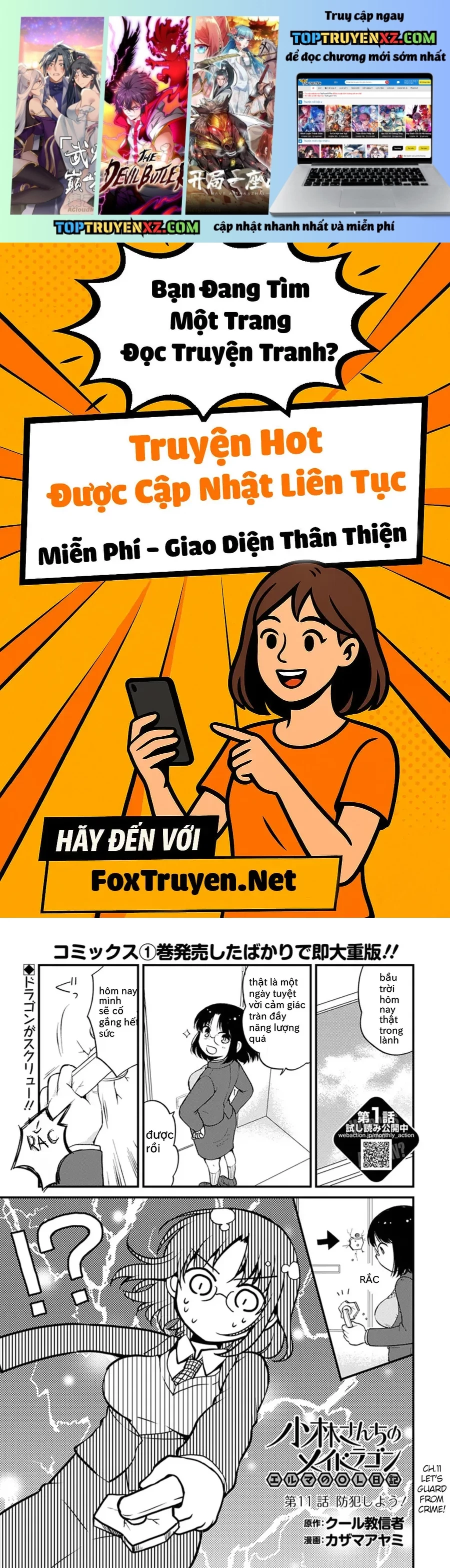 Hầu Gái Rồng Nhà Kobayashi: Nhật Ký Công Sở Của Elma Chap 11 - Next Chap 12