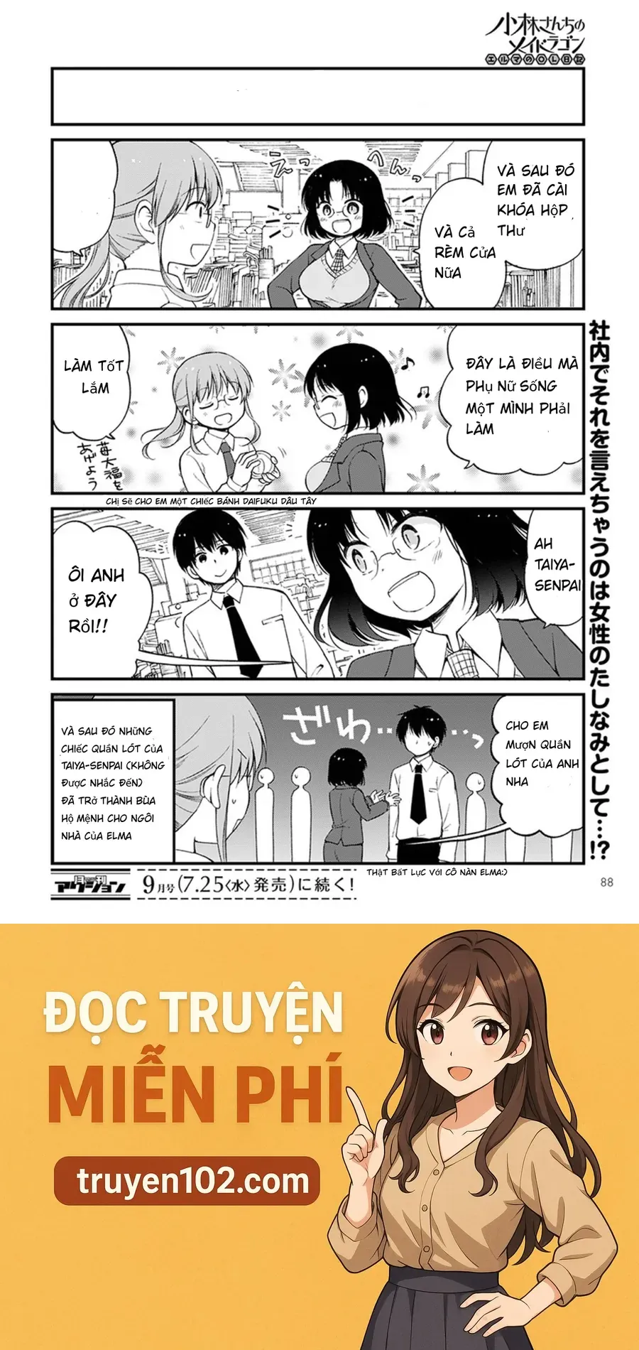 Hầu Gái Rồng Nhà Kobayashi: Nhật Ký Công Sở Của Elma Chap 11 - Next Chap 12