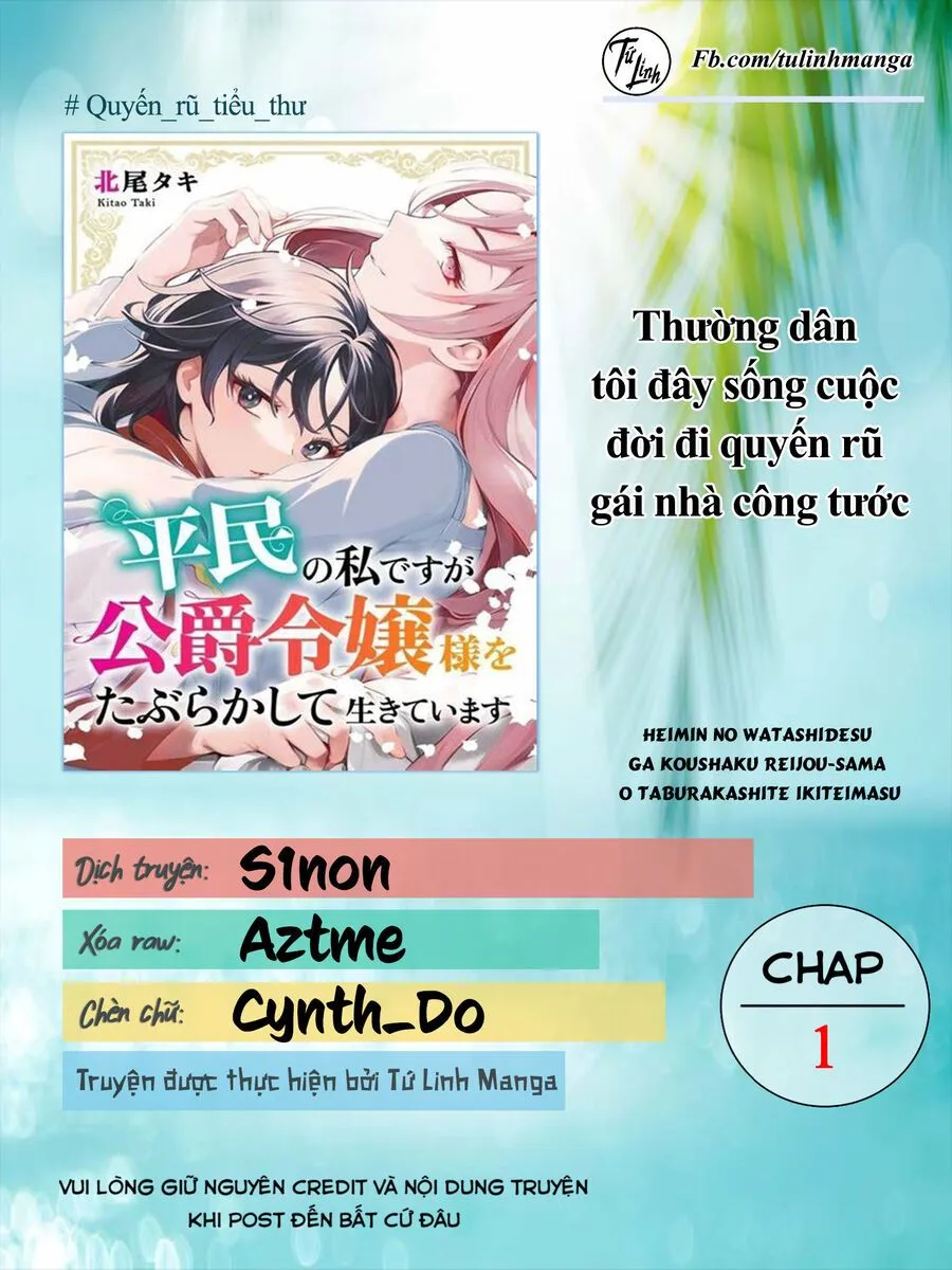 Heimin No Watashi Desu Ga Koushaku Reijou-Sama O Taburakashite Ikiteimasu Chap 1 - Next Chap 2