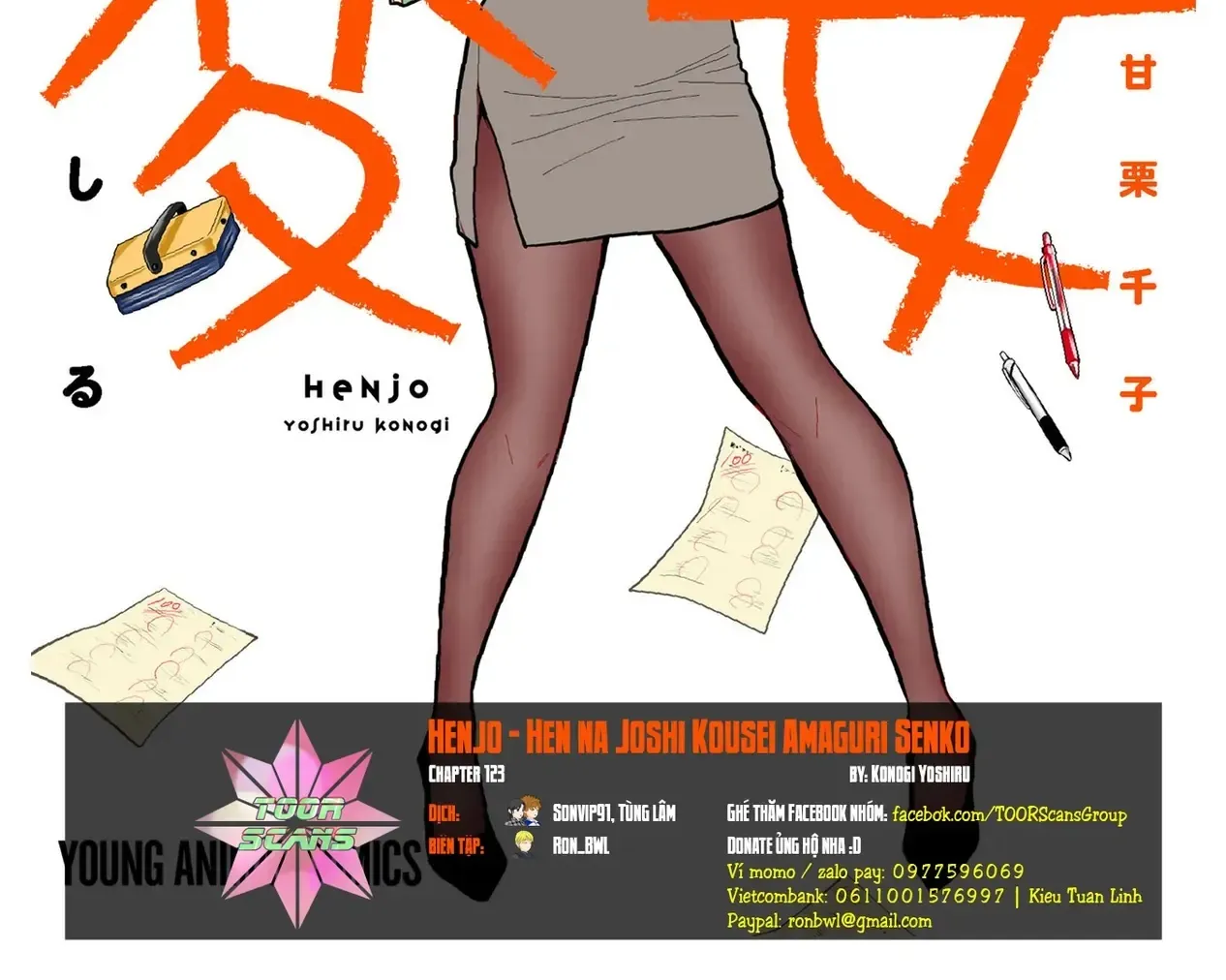 Henjo ~Hen Na Joshi Kousei Amaguri Senko~ Chap 123 - Next Chap 124