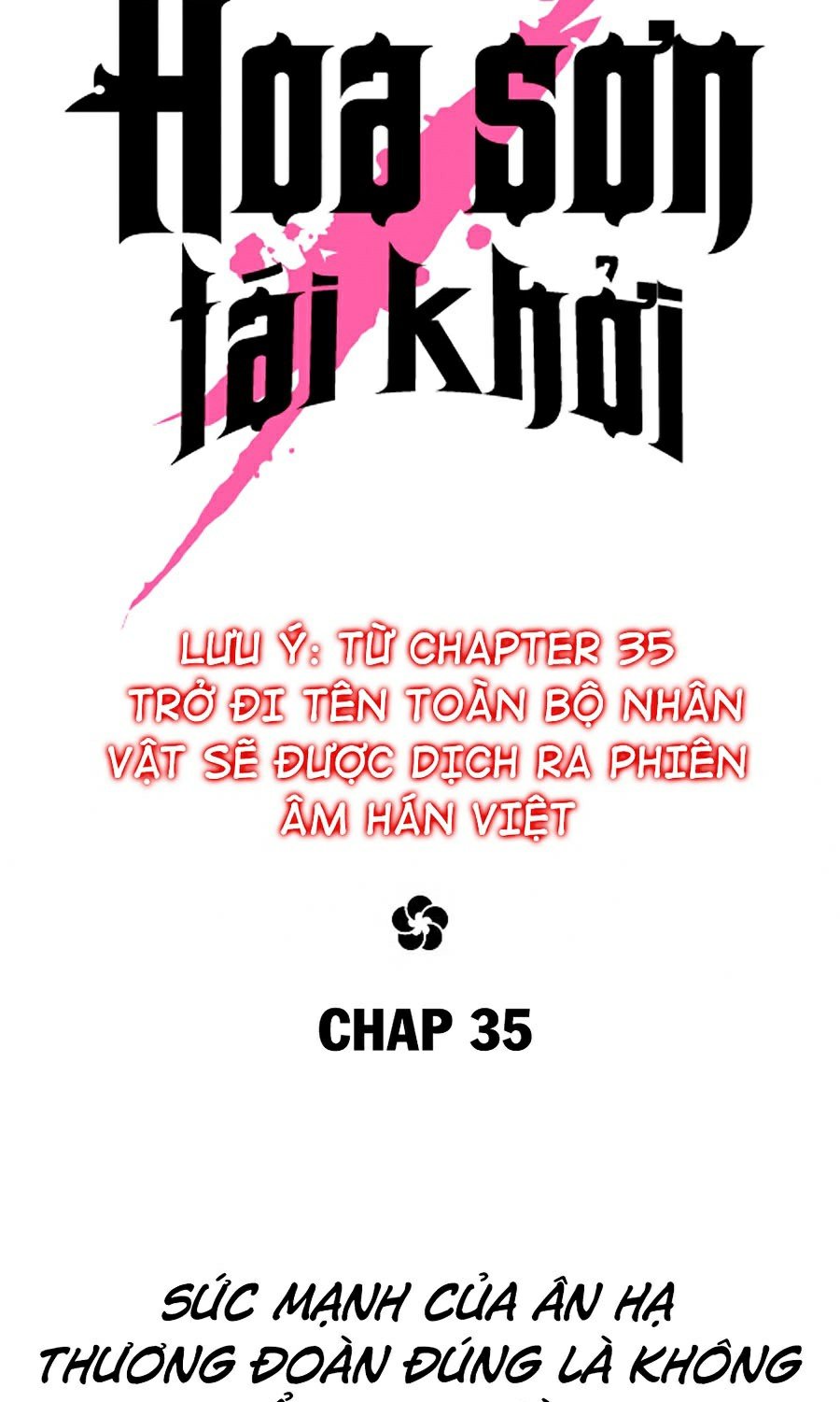 Hoa Sơn Tái Khởi Chap 35 - Next Chap 36