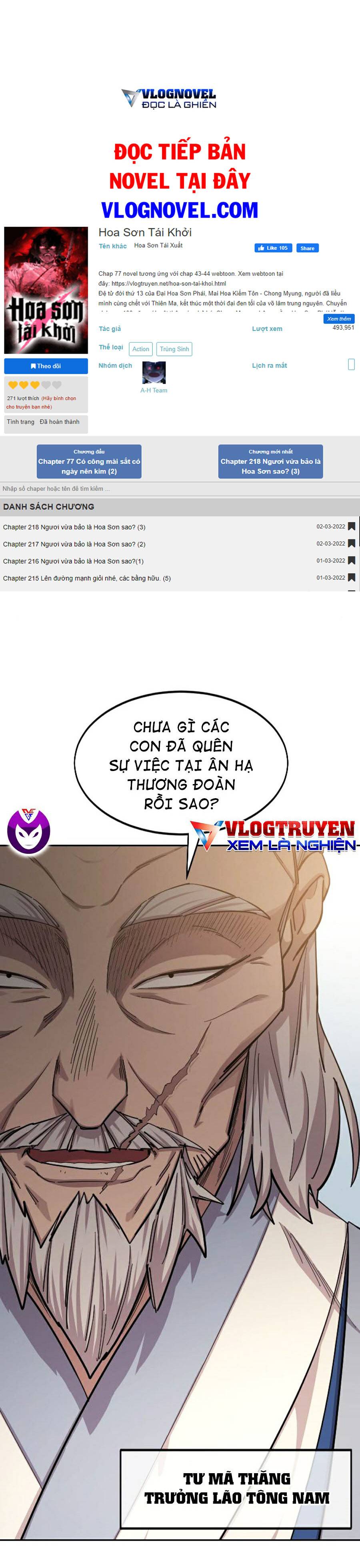 Hoa Sơn Tái Khởi Chap 53 - Next Chap 54