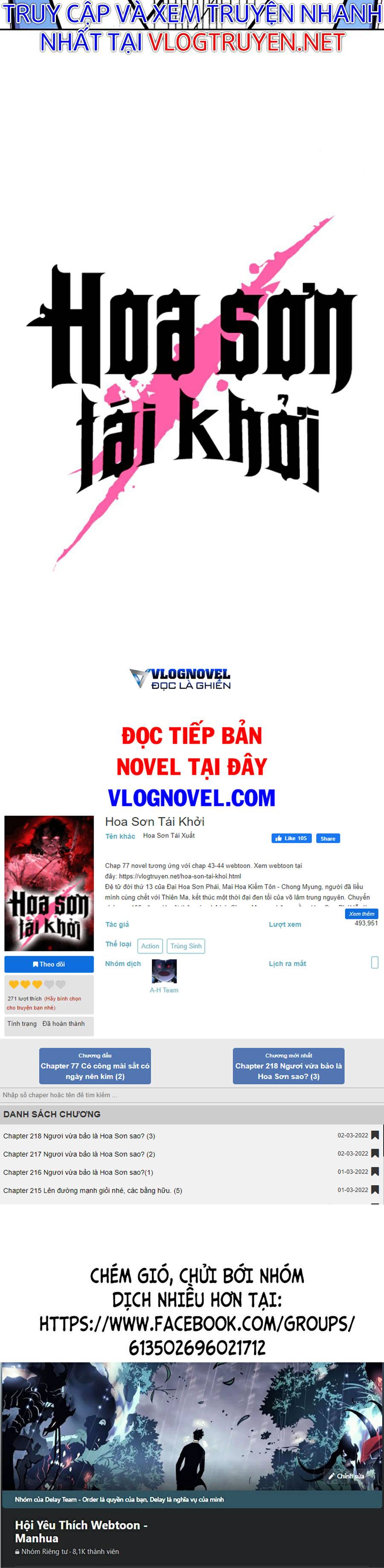 Hoa Sơn Tái Khởi Chap 53 - Next Chap 54