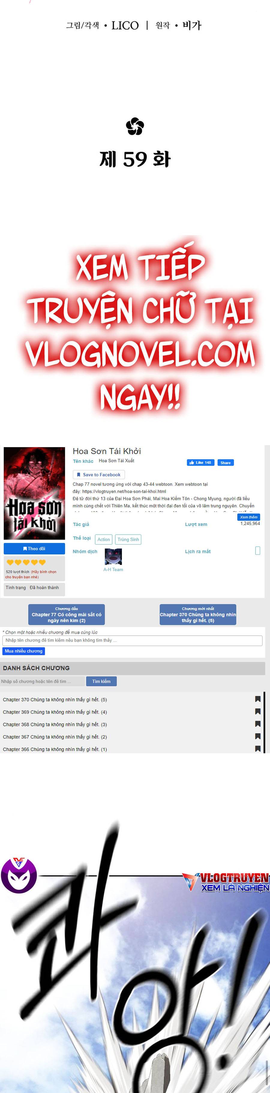 Hoa Sơn Tái Khởi Chap 59 - Next Chap 60