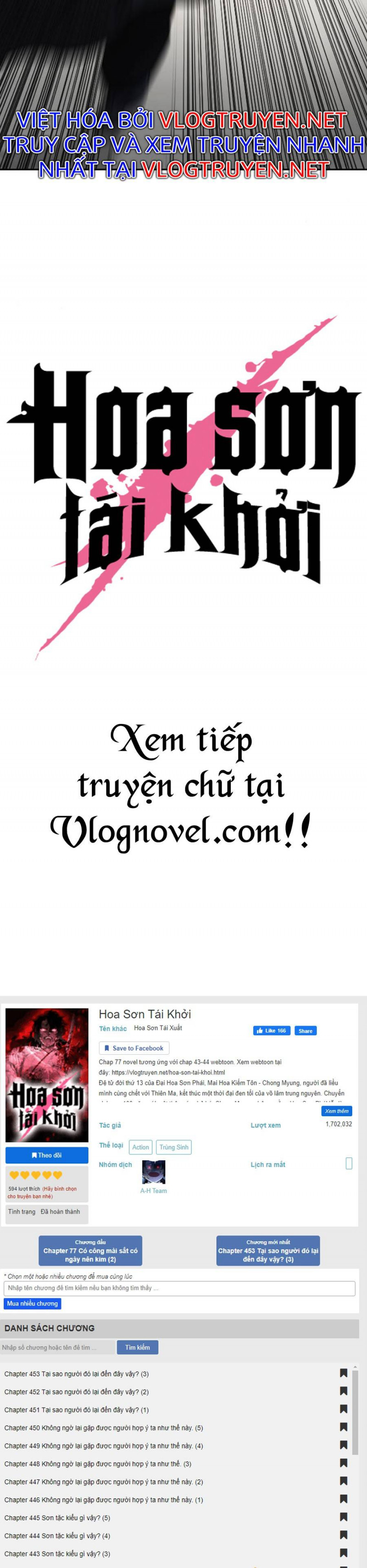 Hoa Sơn Tái Khởi Chap 62 - Next Chap 63