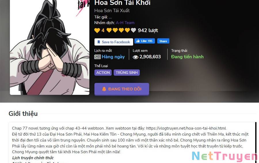Hoa Sơn Tái Khởi Chap 71 - Next Chap 72
