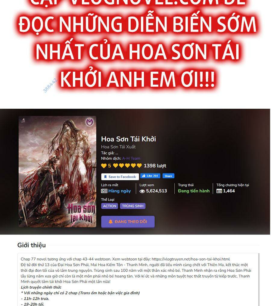 Hoa Sơn Tái Xuất Chap 100 - Next Chap 101