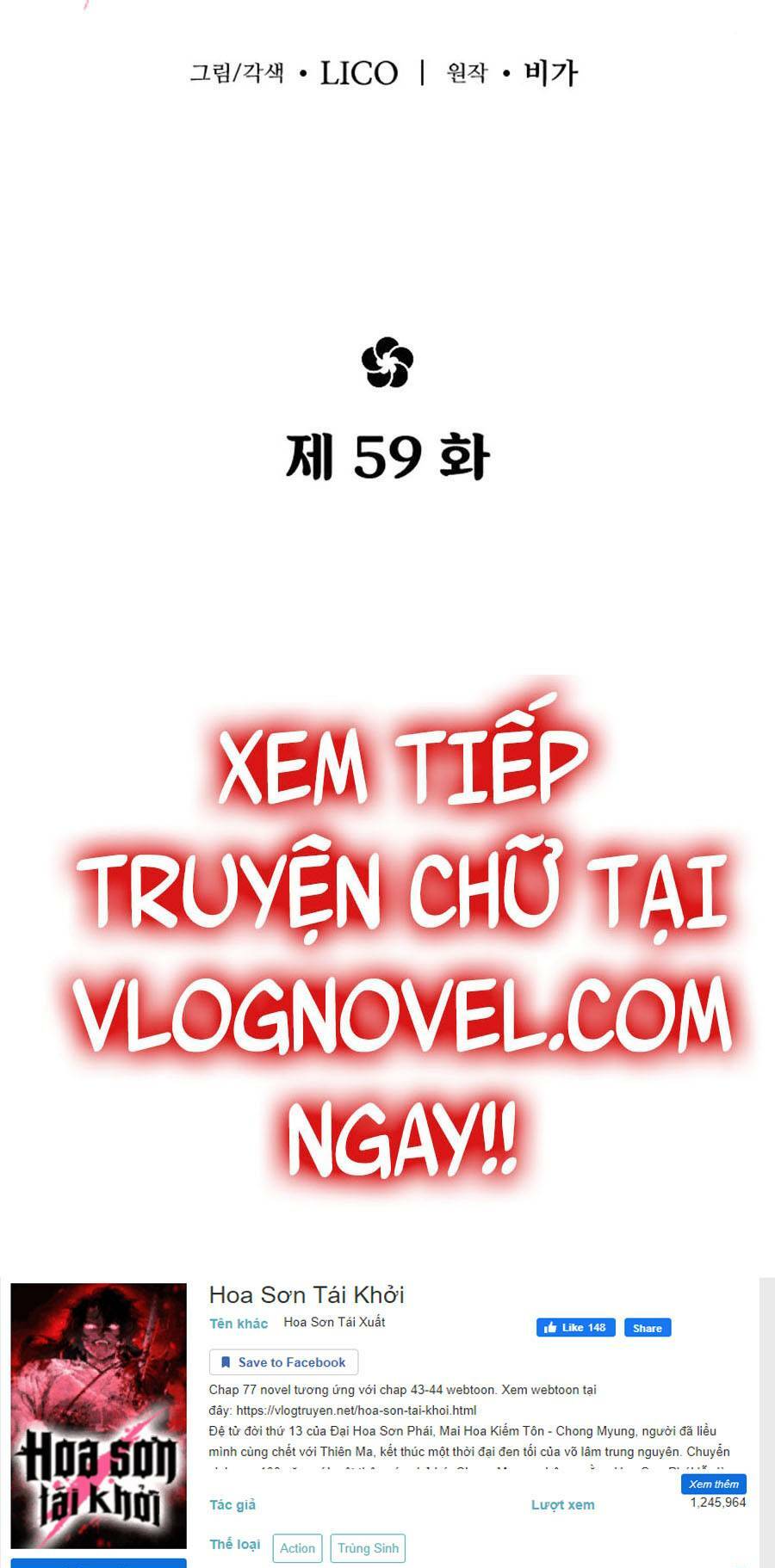 Hoa Sơn Tái Xuất Chap 59 - Next Chap 60