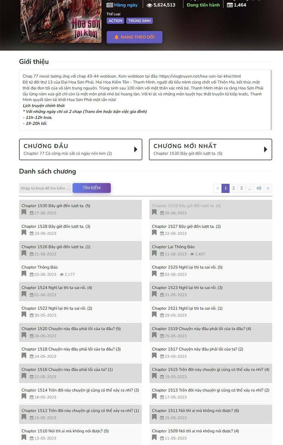 Hoa Sơn Tái Xuất Chap 81 - Next Chap 82