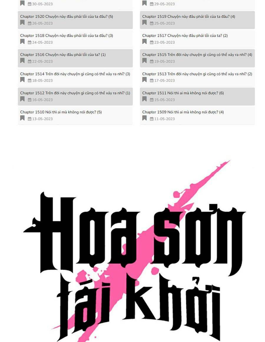 Hoa Sơn Tái Xuất Chap 85 - Next Chap 86