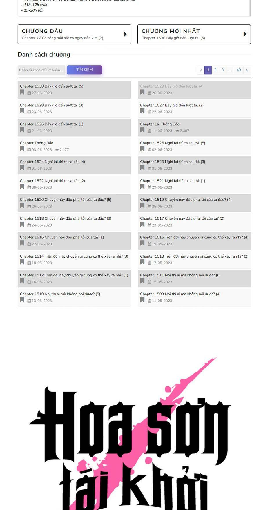 Hoa Sơn Tái Xuất Chap 87 - Next Chap 88