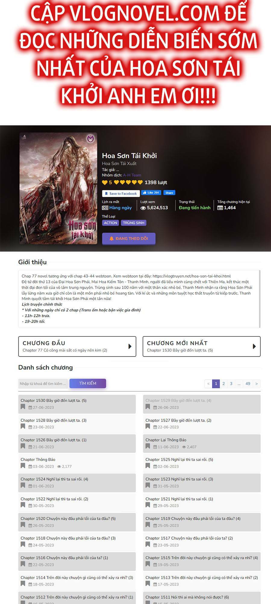 Hoa Sơn Tái Xuất Chap 91 - Next Chap 92