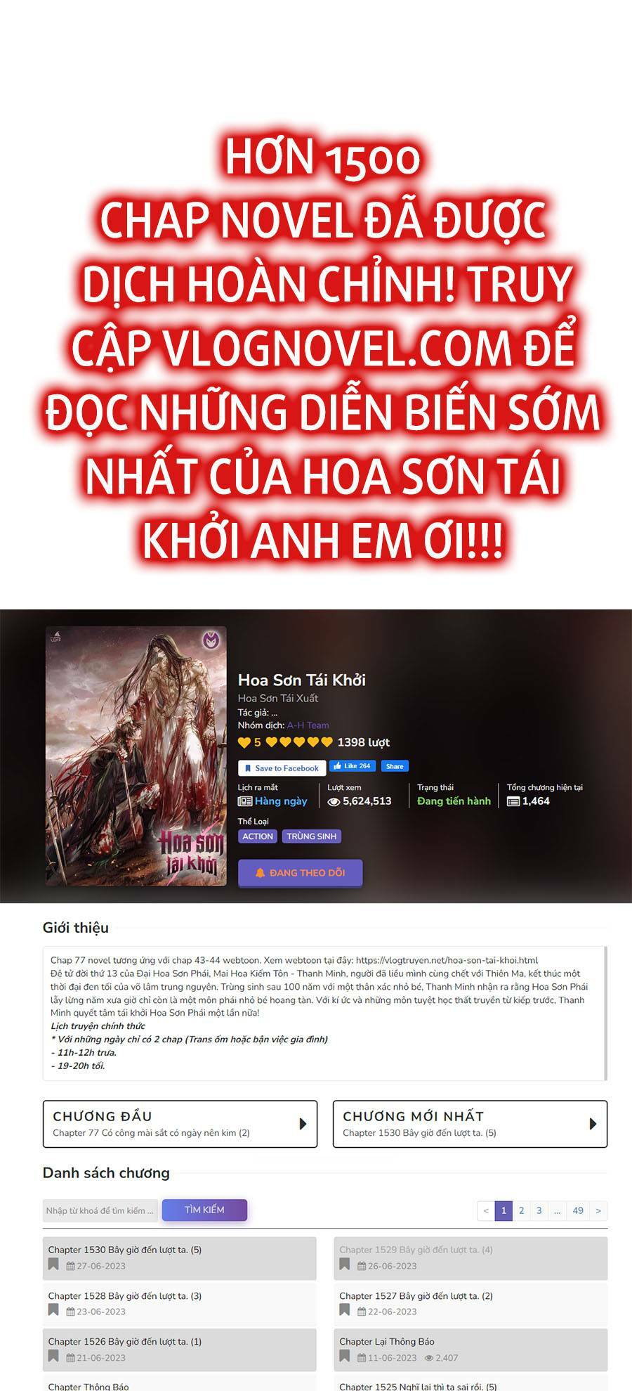 Hoa Sơn Tái Xuất Chap 93 - Next Chap 94
