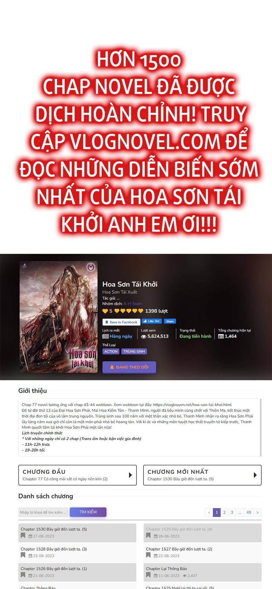 Hoa Sơn Tái Xuất Chap 93 - Next Chap 94