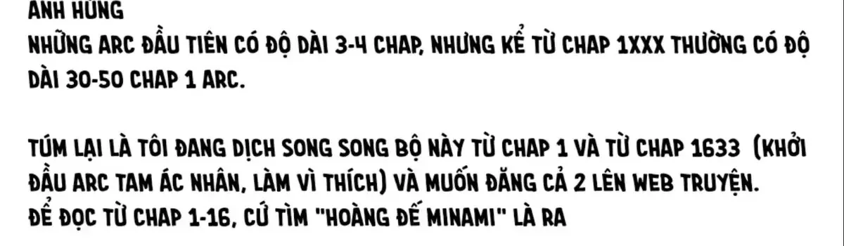 Hoàng Đế Minami: Tam Ác Nhân Chap 1633 - Next Chap 1634