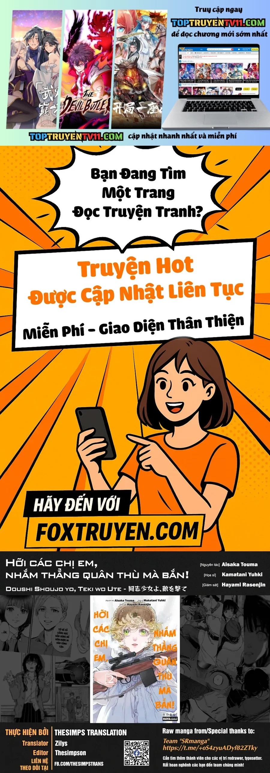 Hỡi Các Chị Em, Nhắm Thẳng Quân Thù Mà Bắn. Chap 11 - Next Chap 12
